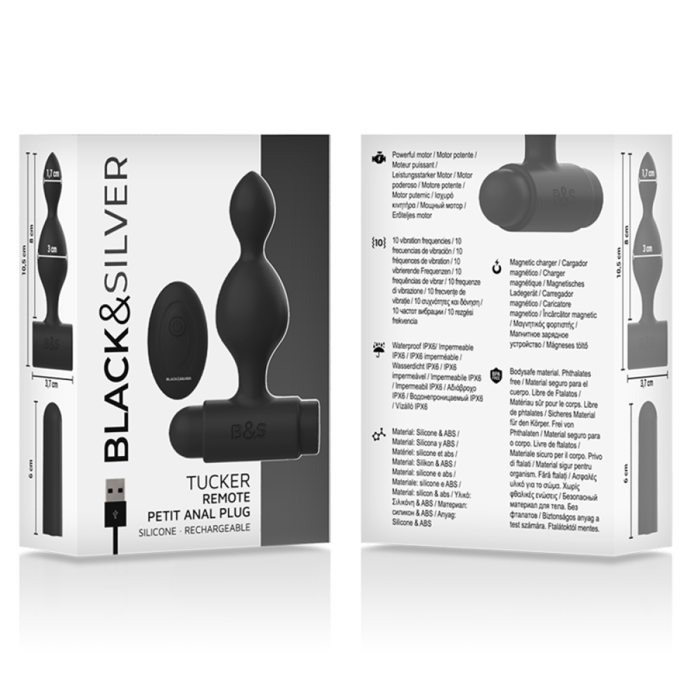 Tucker Remote Control Vibrating Silicone Anal Stimulator