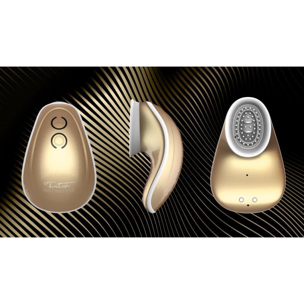Twitch rechargeable hands-free suction clitoral stimulator