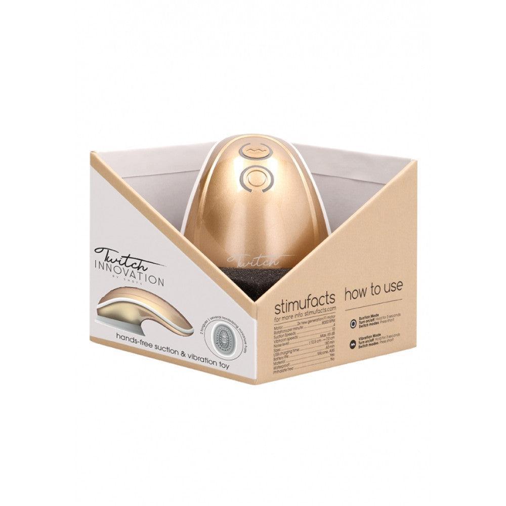 Twitch rechargeable hands-free suction clitoral stimulator