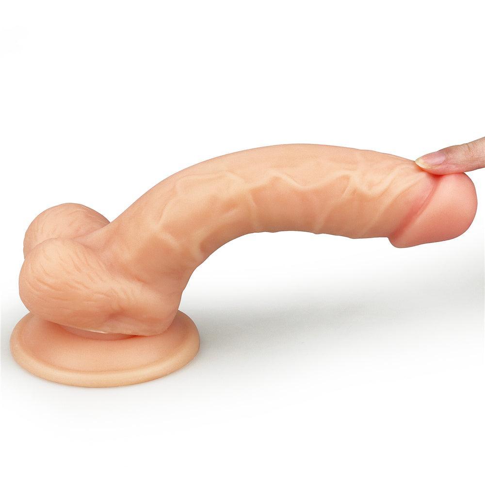 Ultra Soft Realistic Suction Cup Dildo 8"