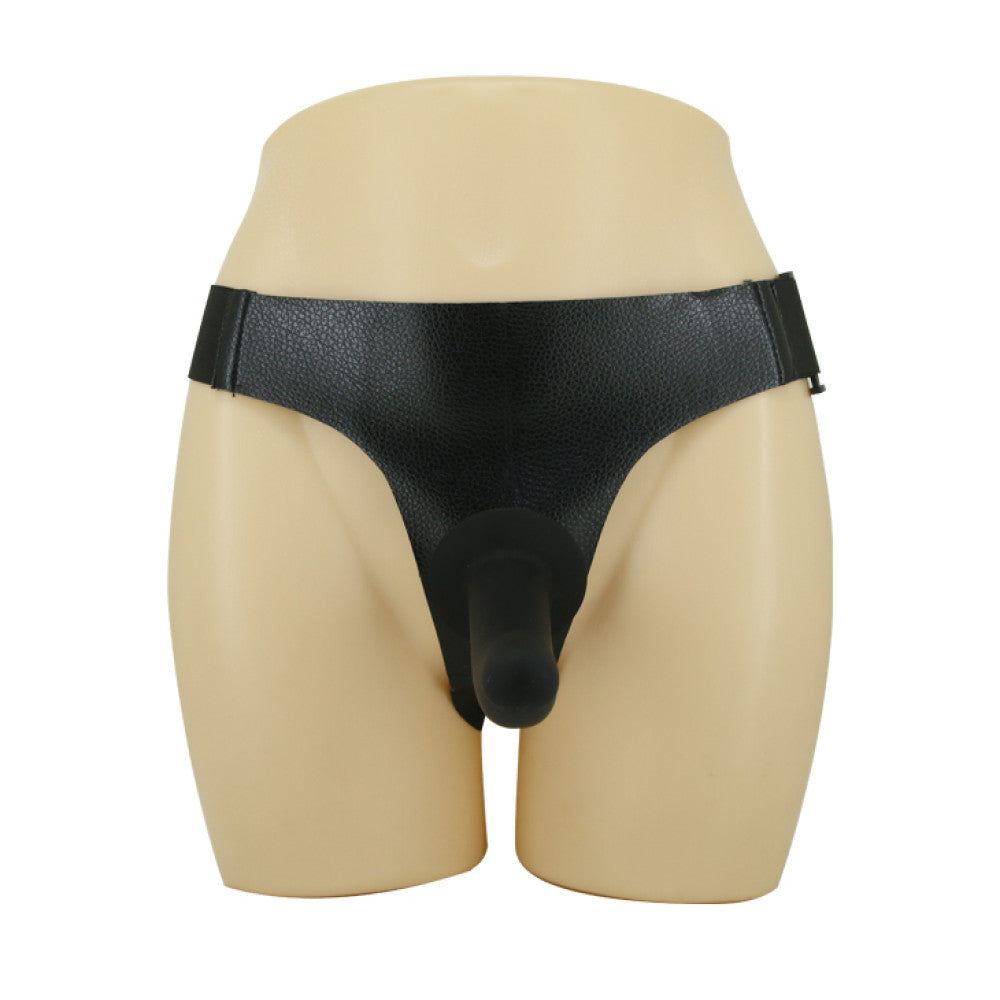 Ultra Strap On Belt 5.9" Dildo Black