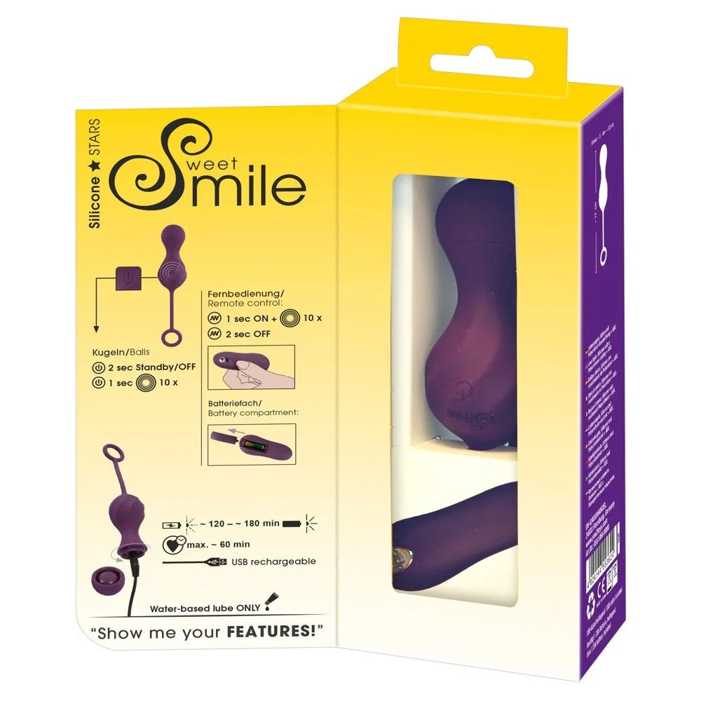 Vaginal Silicone Balls with Remote Smile Love Balls