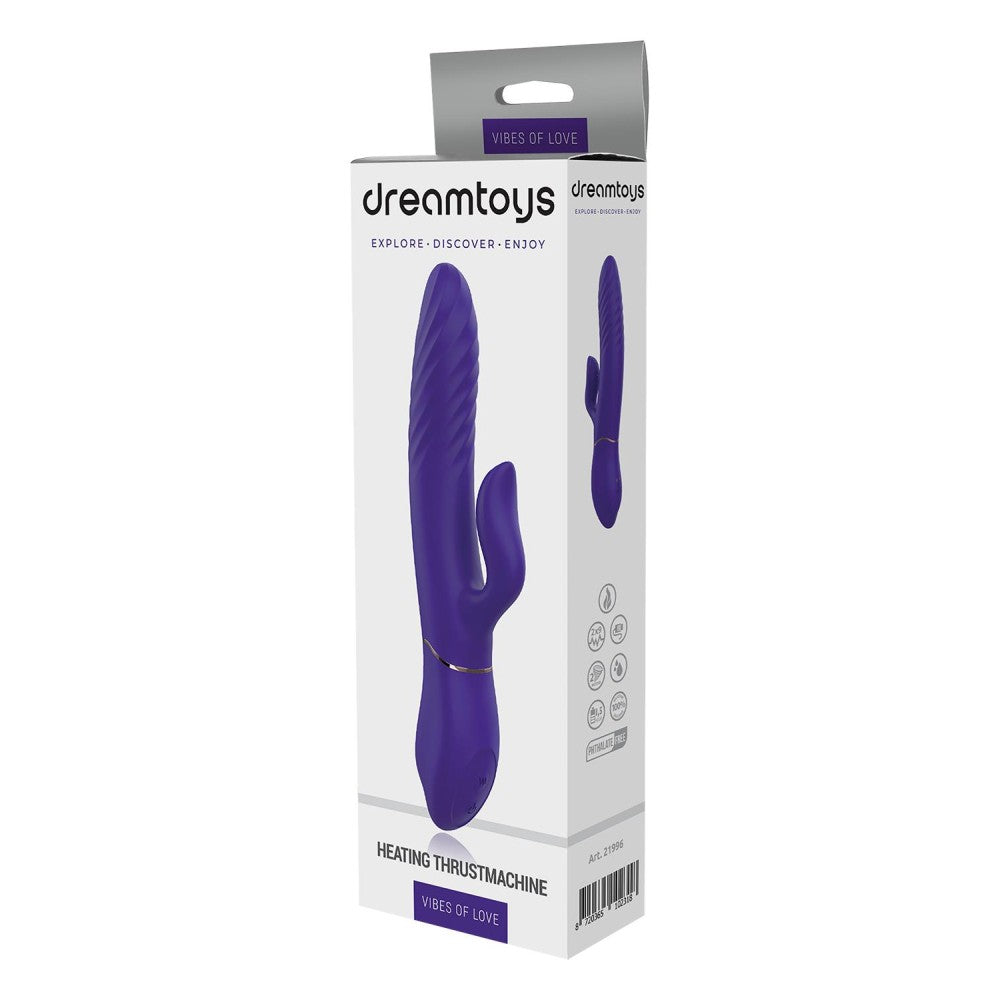 Vibes Of Love Thrustmachine Rabbit Vibrator with Heating Purple