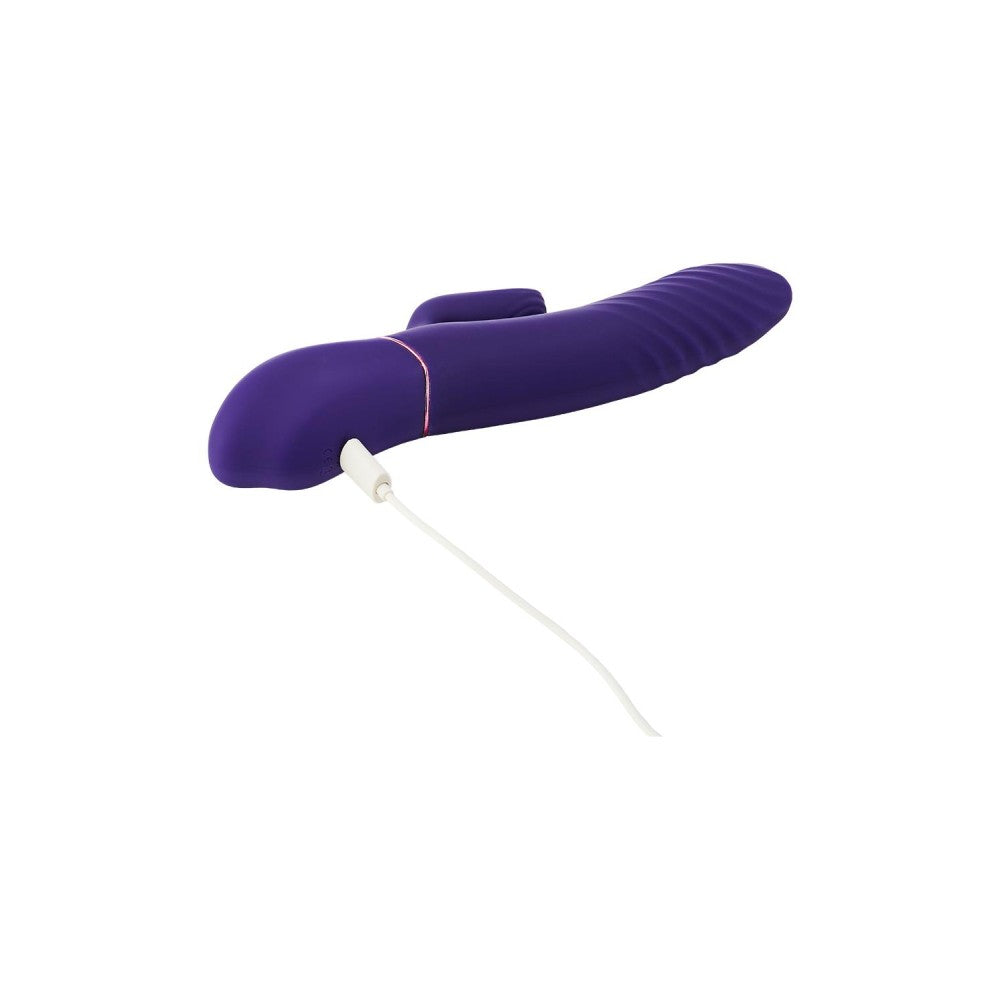 Vibes Of Love Thrustmachine Rabbit Vibrator with Heating Purple