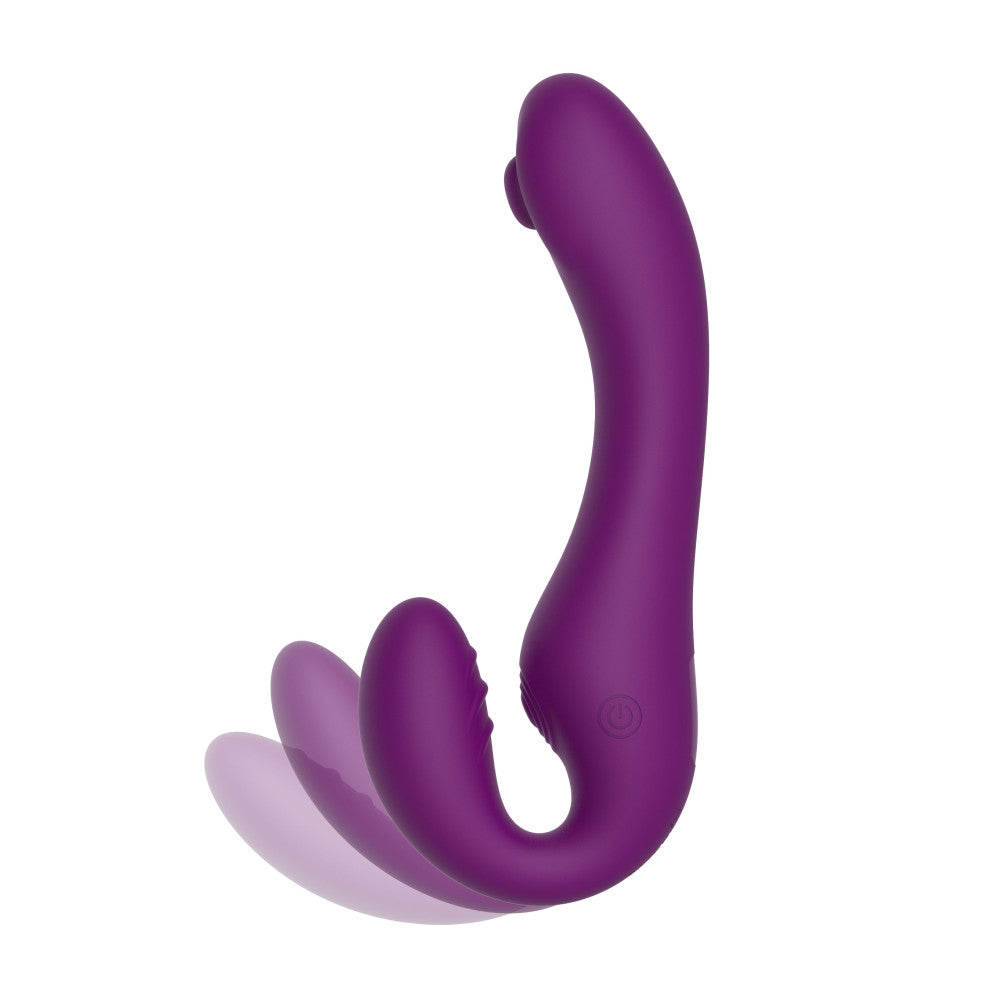 Vibrating Double Strapless Dildo with Xocoon Remote