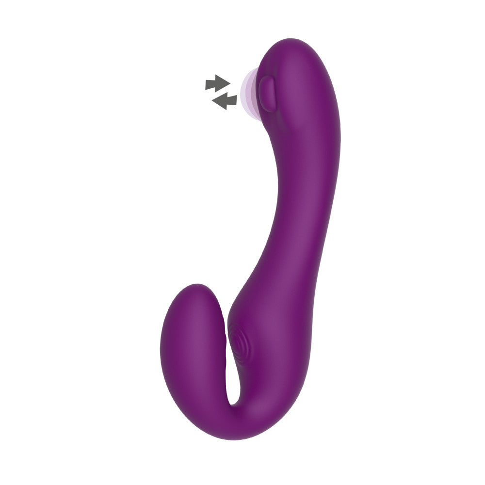 Vibrating Double Strapless Dildo with Xocoon Remote