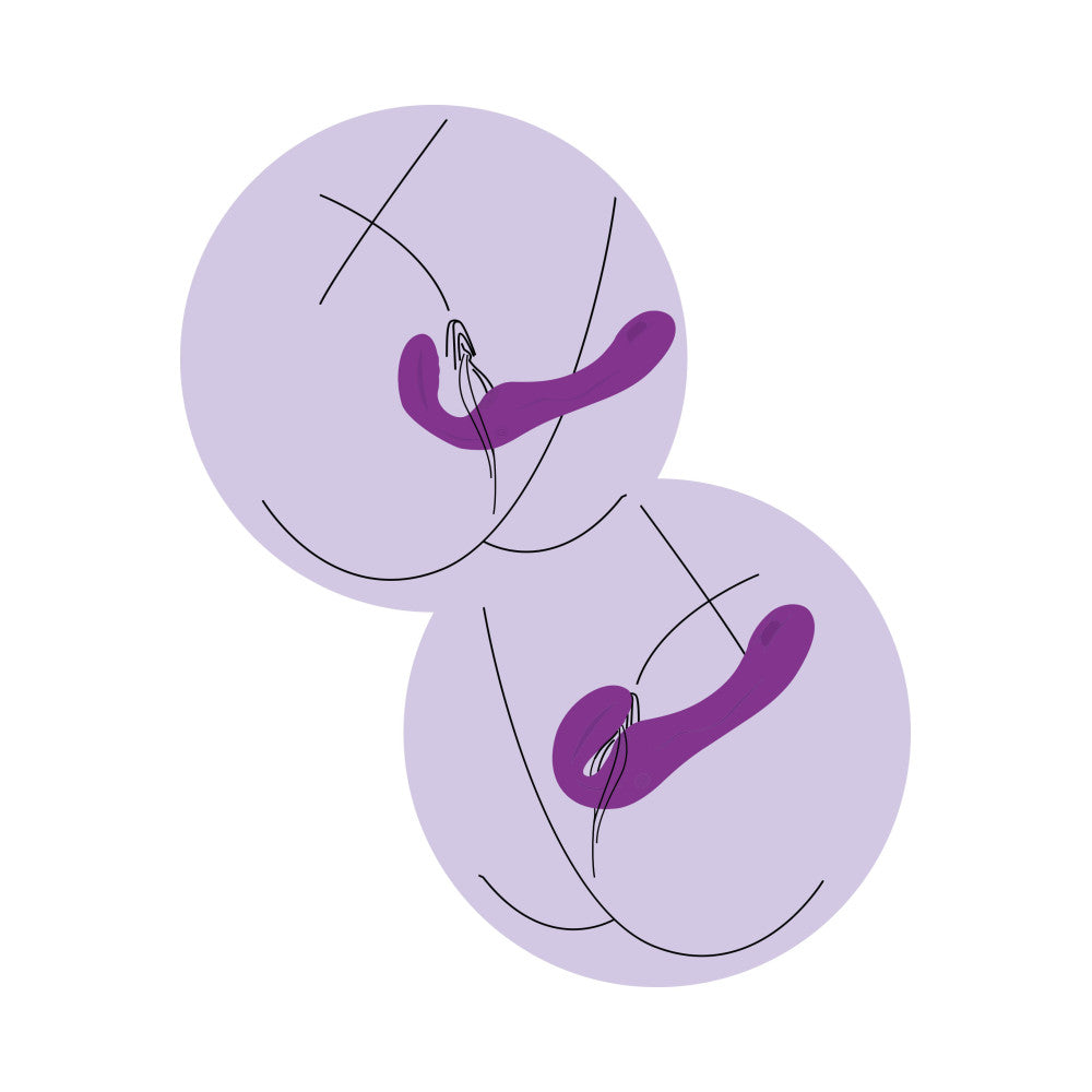 Vibrating Double Strapless Dildo with Xocoon Remote