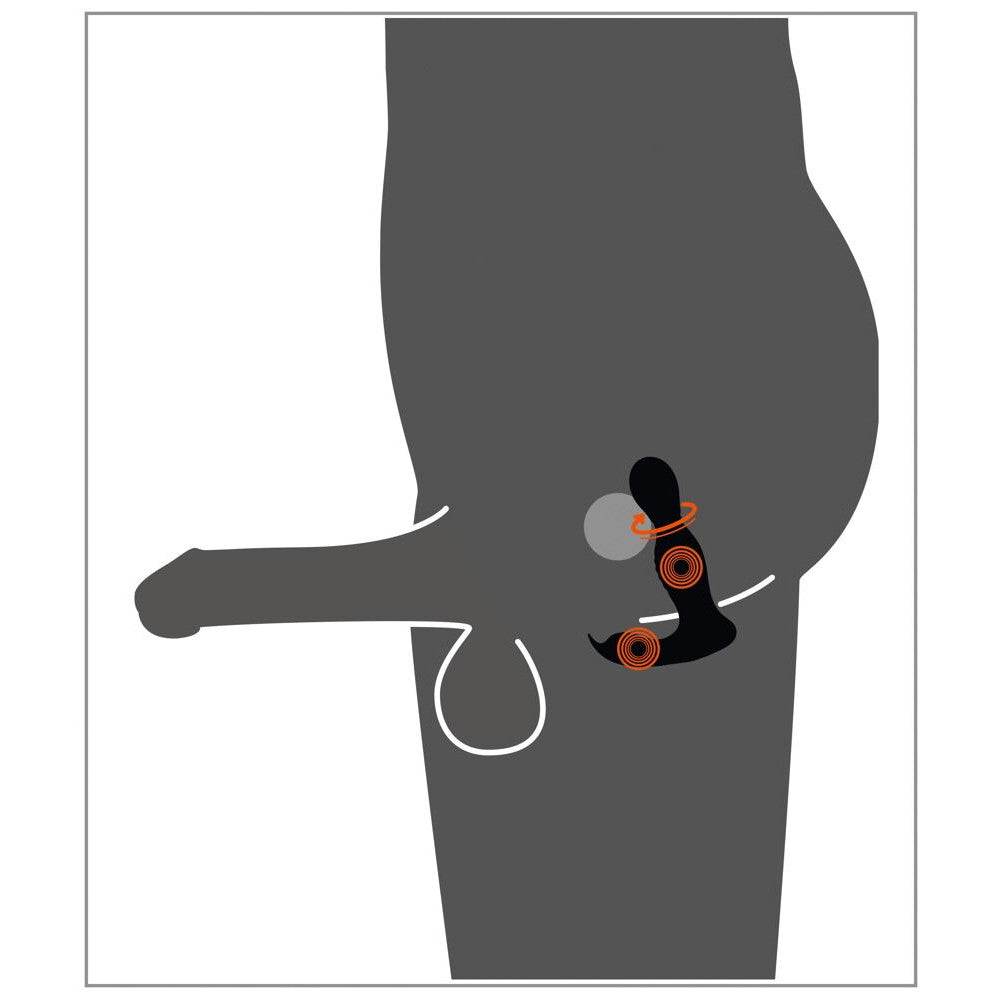 Vibrating Prostate Stimulator with Rotating Movement Rebel 2 Functions