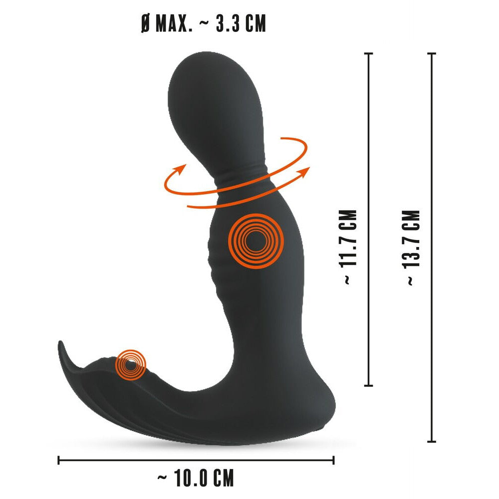 Vibrating Prostate Stimulator with Rotating Movement Rebel 2 Functions