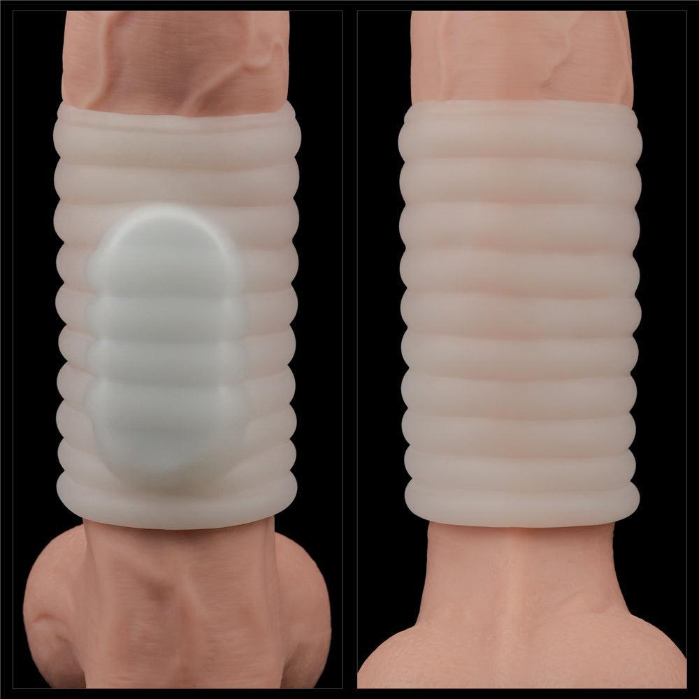 Knights Ring IV Ribbed Vibrating Penis Sleeve