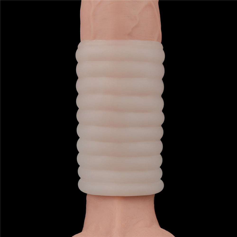 Vibrating Ribbed Penis Enlarger Knights Ring IV