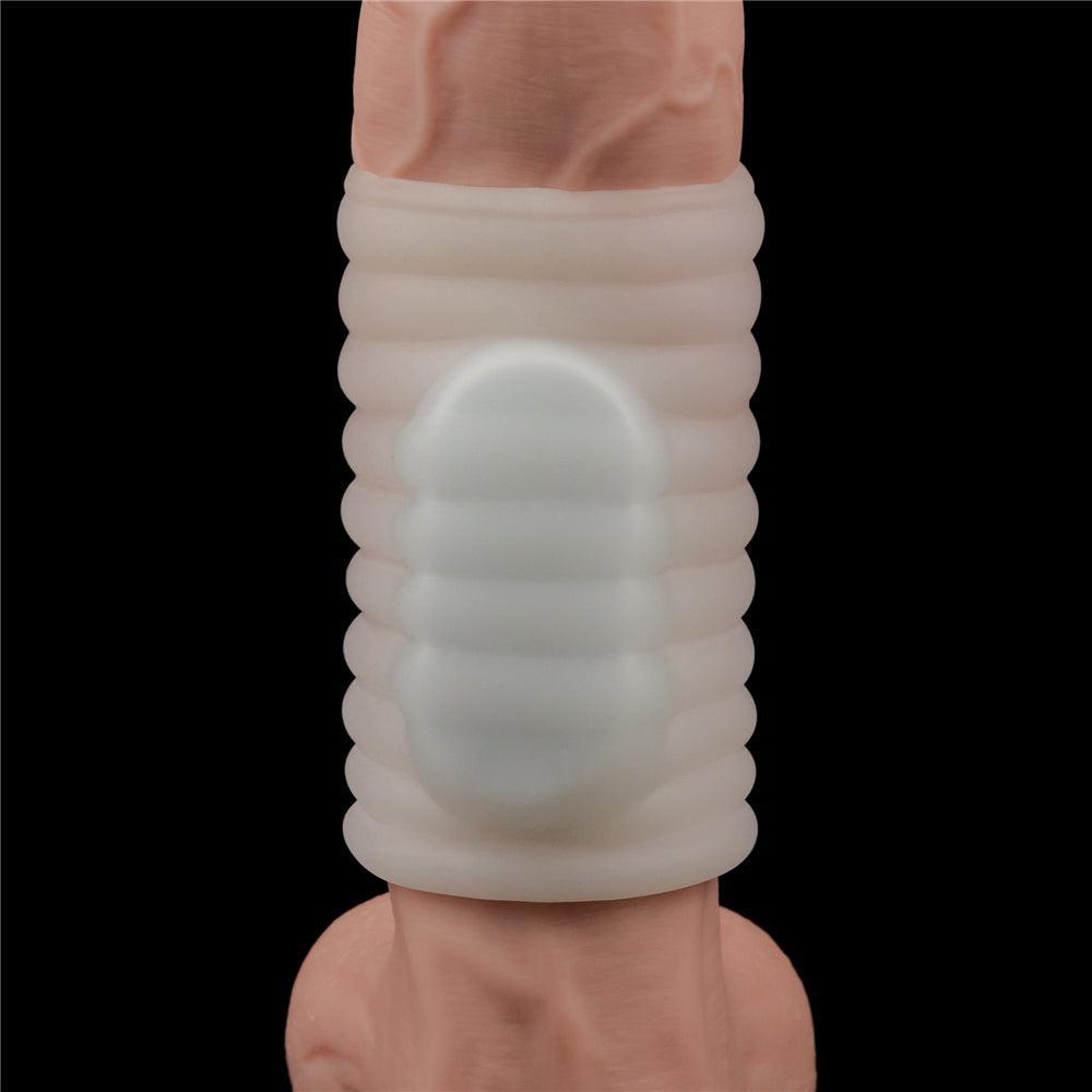 Knights Ring IV Ribbed Vibrating Penis Sleeve