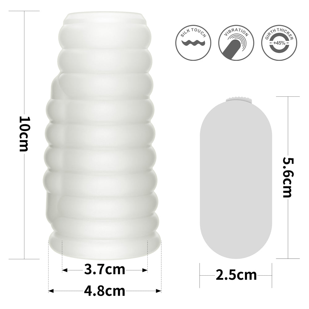 Vibrating Ribbed Penis Enlarger Knights Ring IV