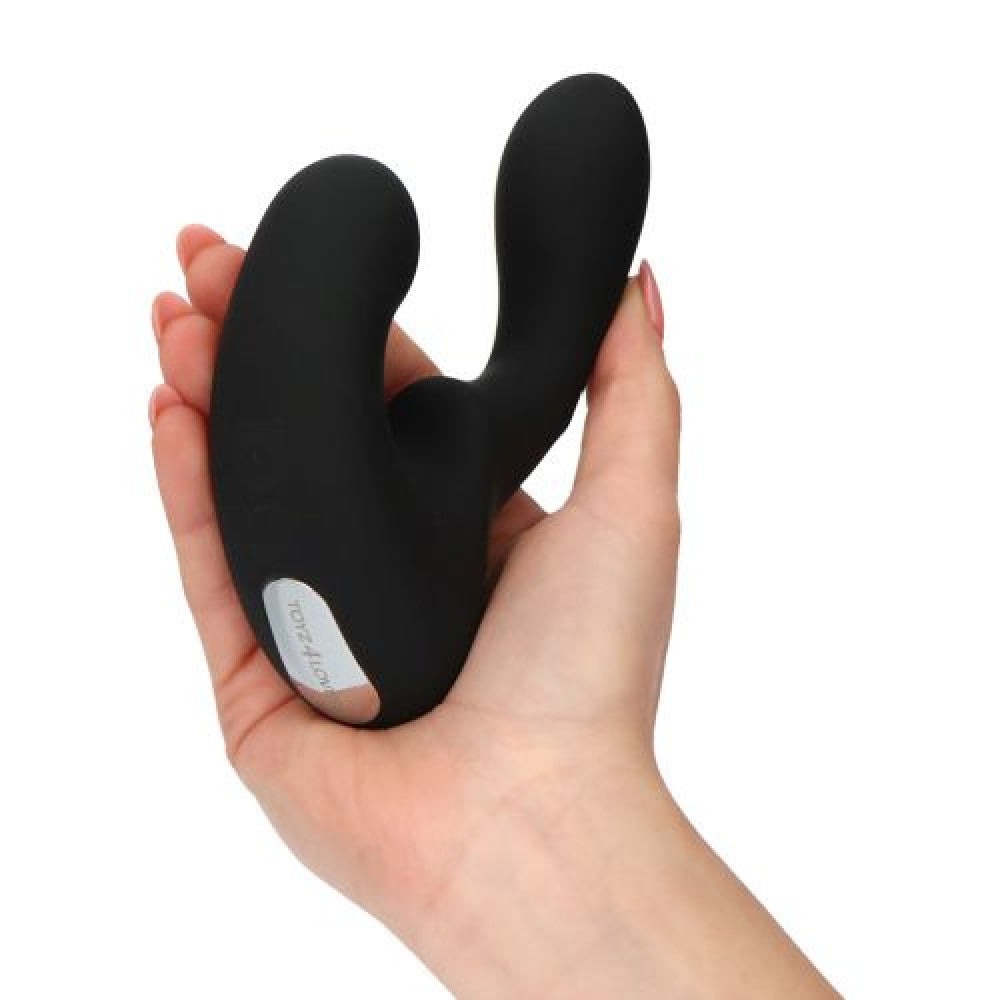 Vibrating Silicone Prostate Stimulator with "Come Here" Motion