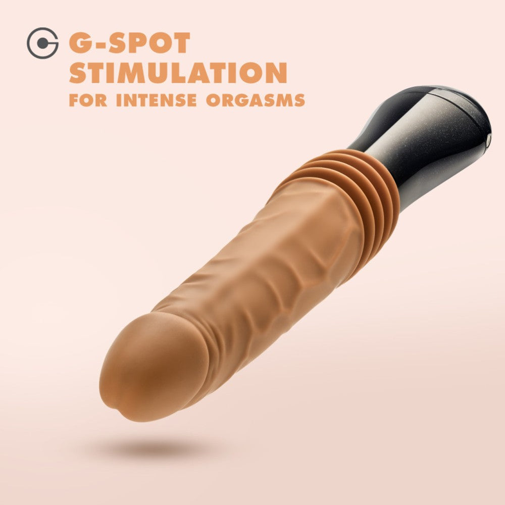 Vibrating Spinning and Thrusting Realistic Silicone Dr. Arthur Mocha