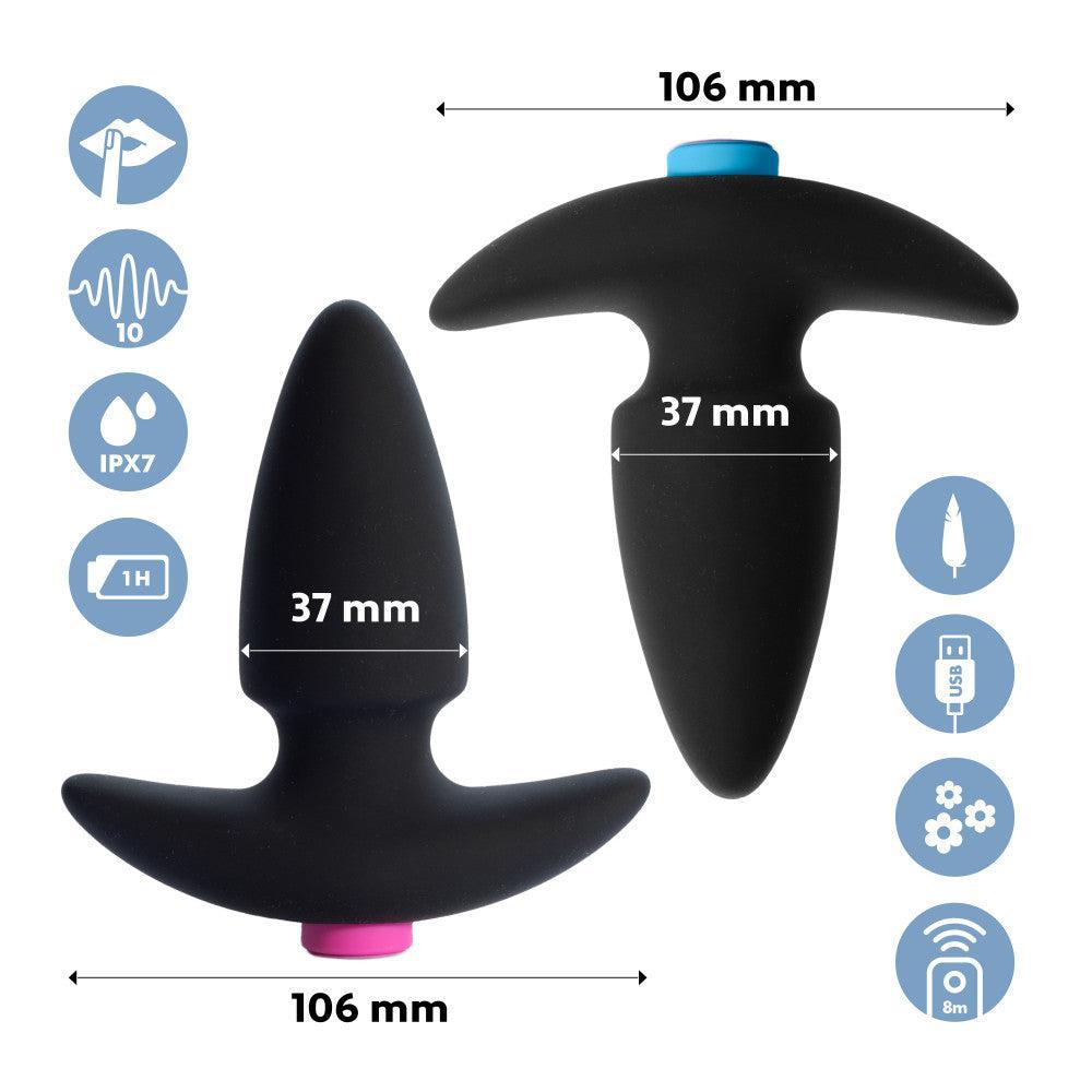 Funky Butts Vibrating Butt Plugs For Couples with Wireless Remote