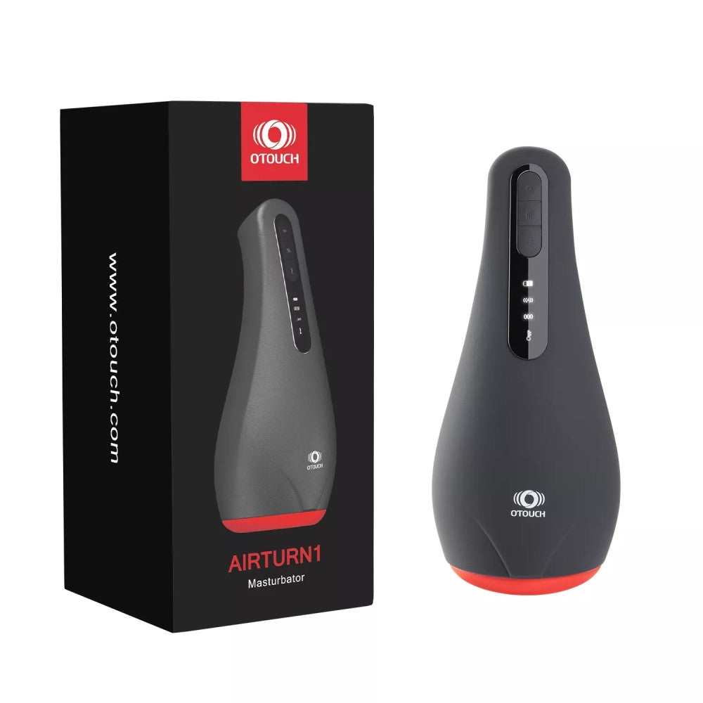 Vibrating and Warming Masturbator with LED Otouch Airturn 1