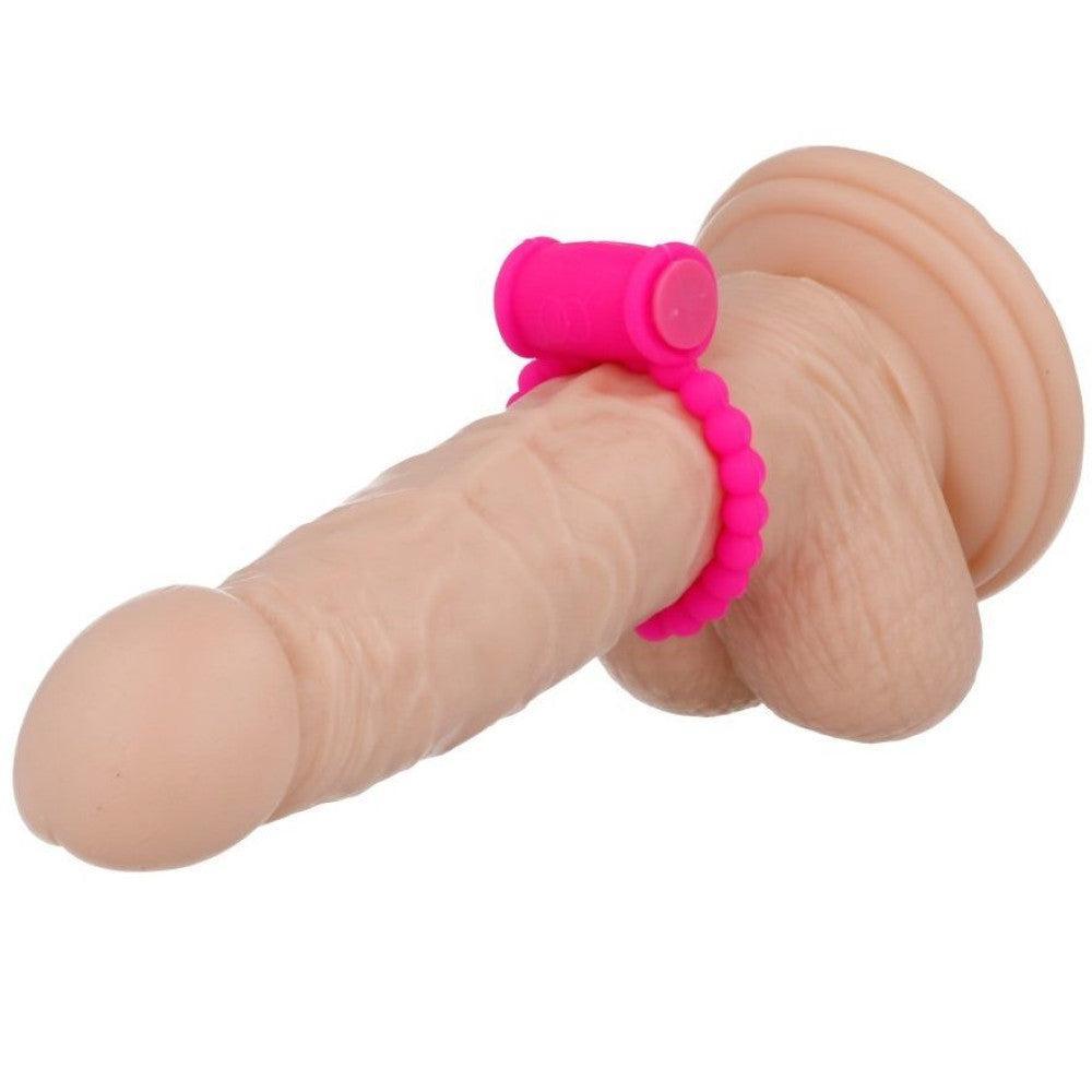 Casual Love Vibrating Silicone Cock Ring Pink