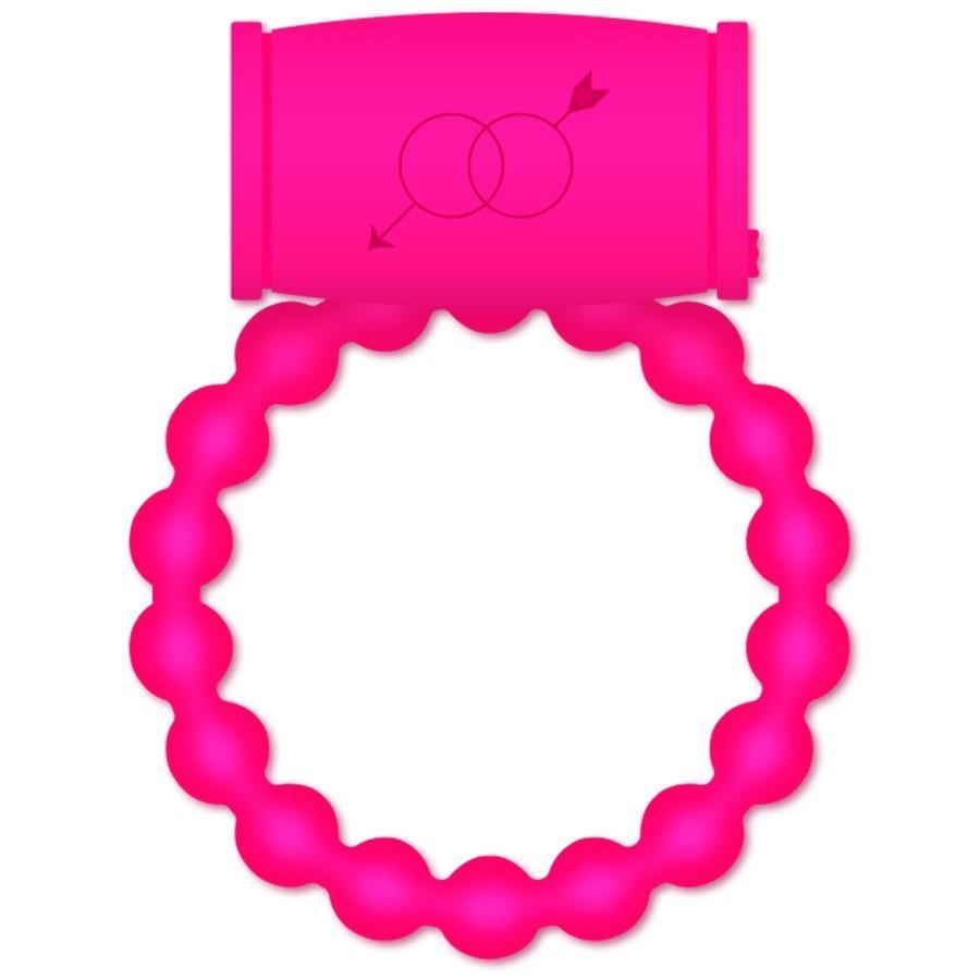 Casual Love Vibrating Silicone Cock Ring Pink