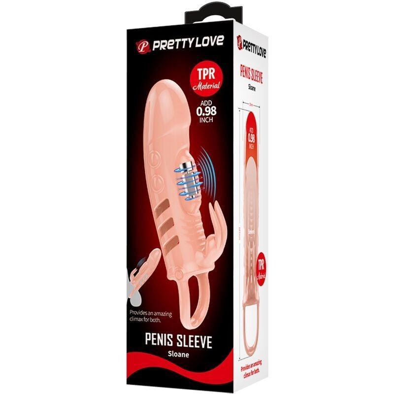 Sloane Vibrating Rabbit Penis Extender Add 1"