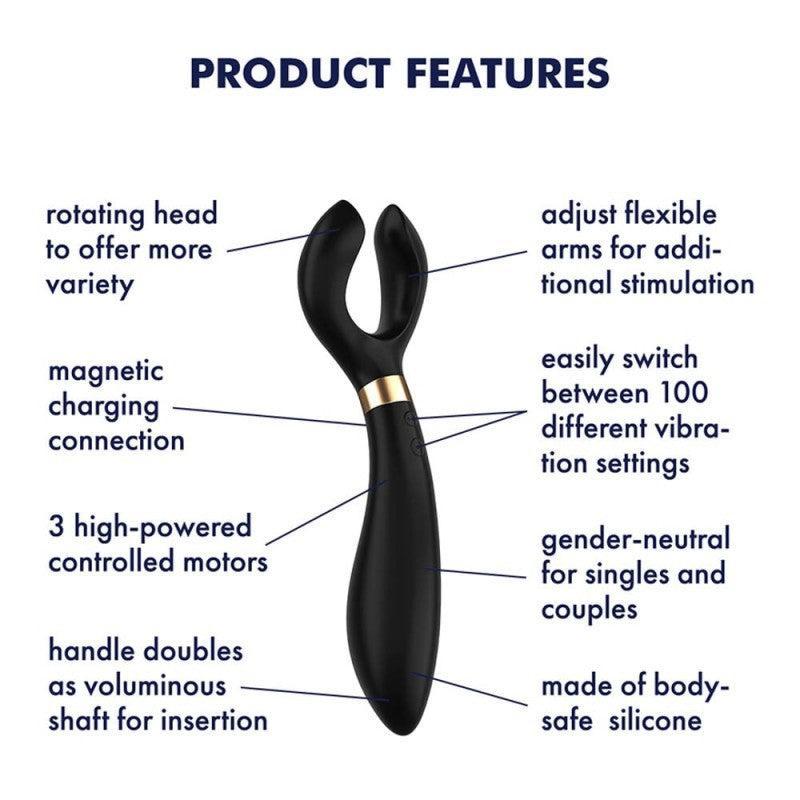 Vibrator for couples Endless Fun black