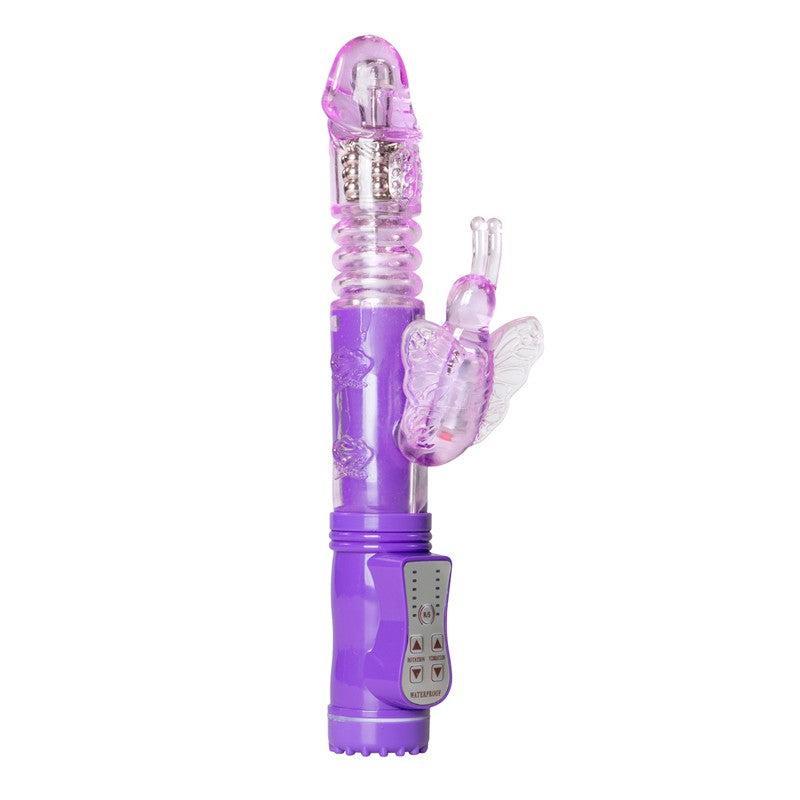 Purple Butterfly Thrusting Vibrator
