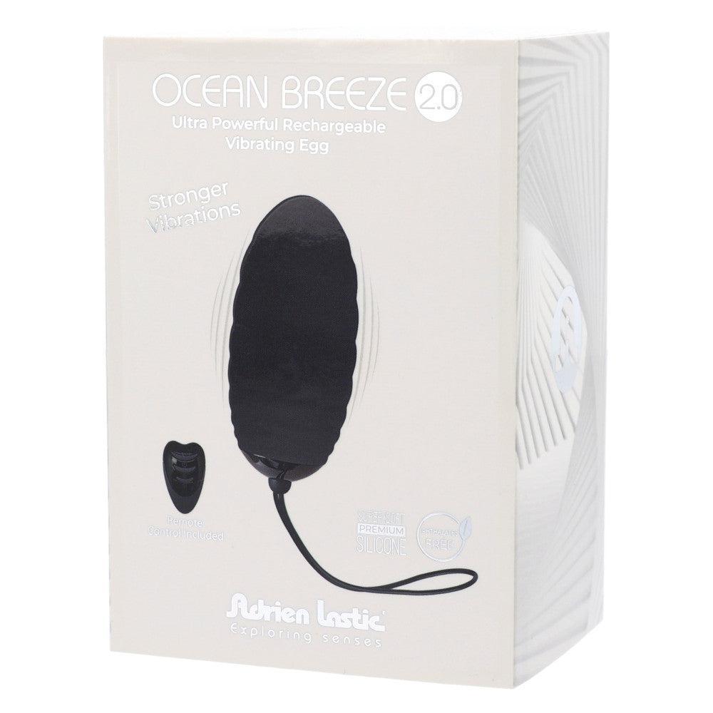 Ocean Breeze 2.0 Vibrating Egg with Remote Black