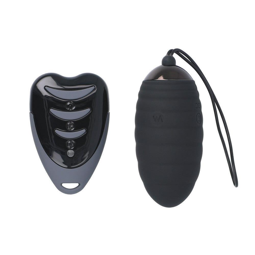 Ocean Breeze 2.0 Vibrating Egg with Remote Black
