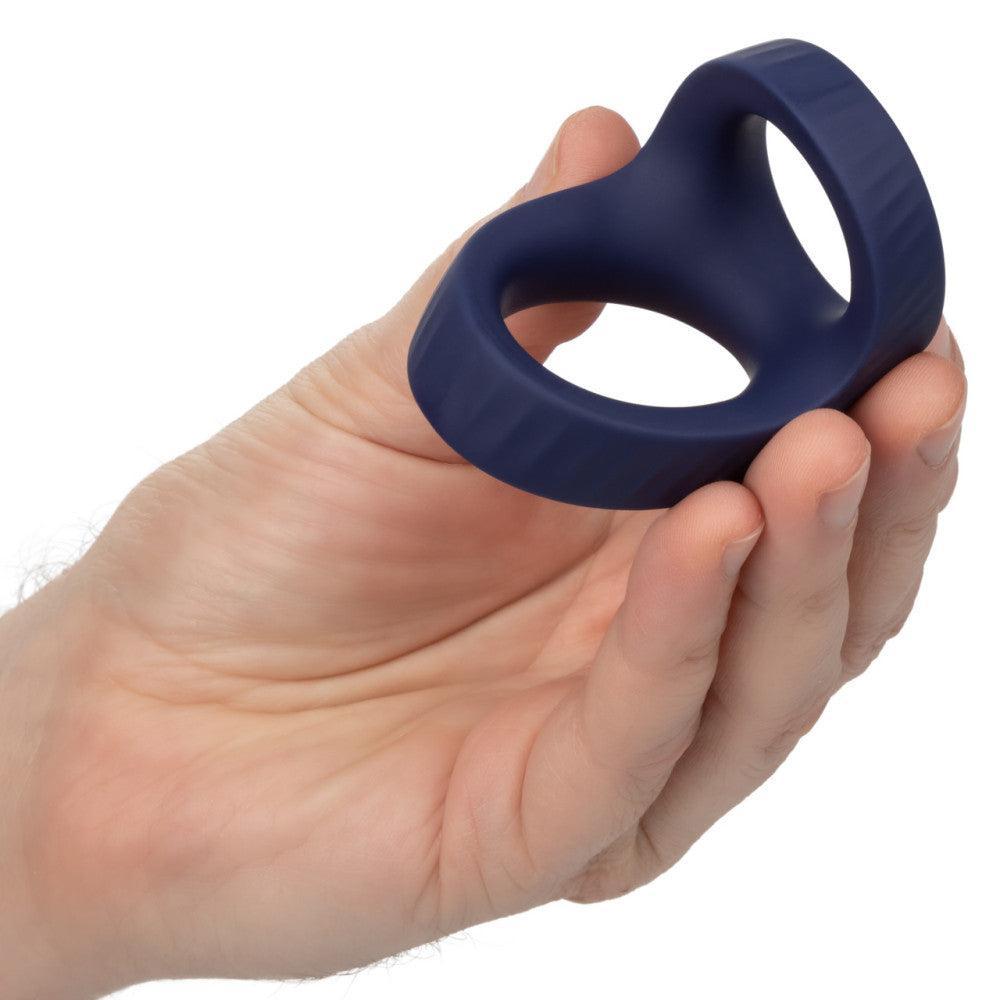Viceroy Double Silicone Cock Ring & Ball Strap