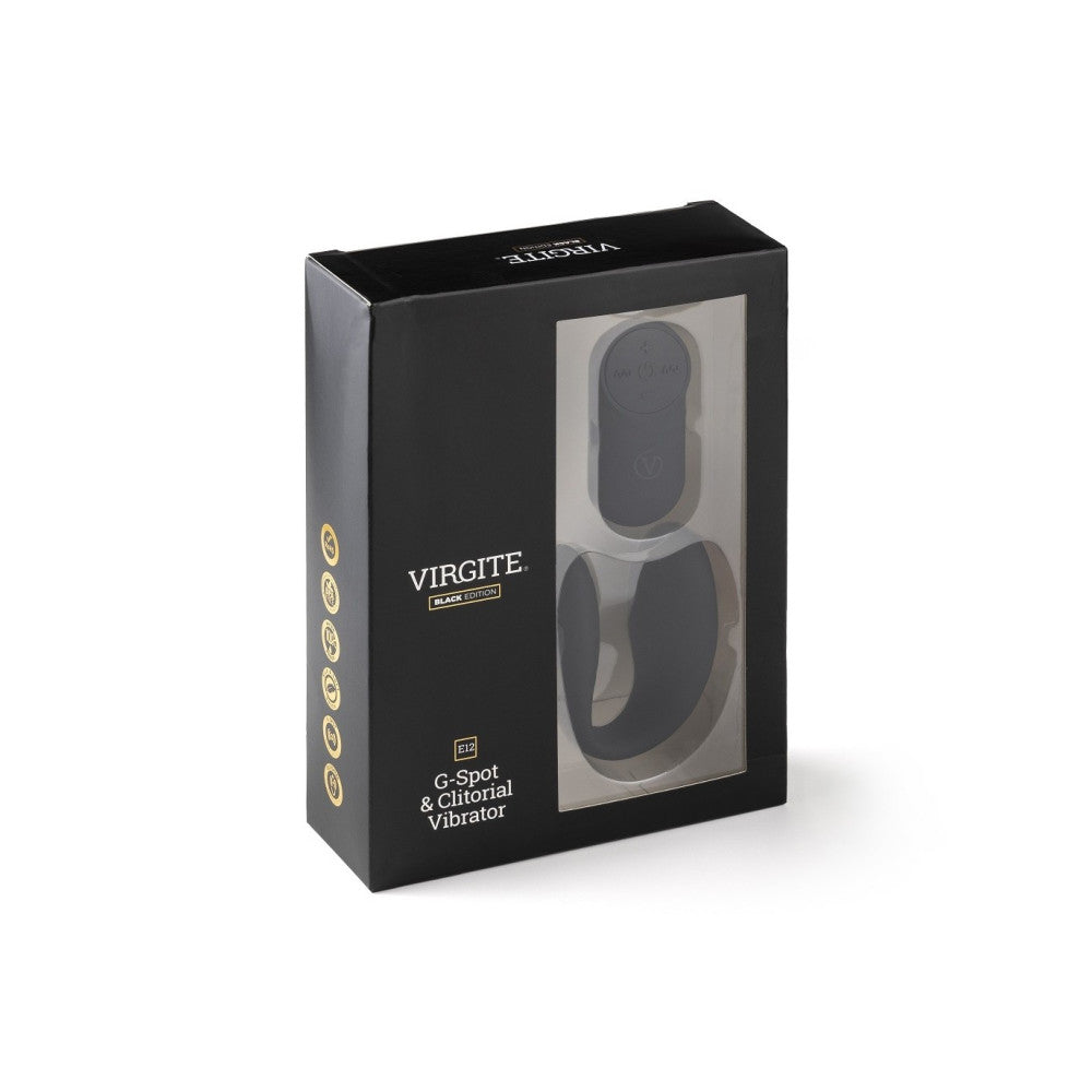 Virgite E12 Remote Control Vibrator for Couples Black