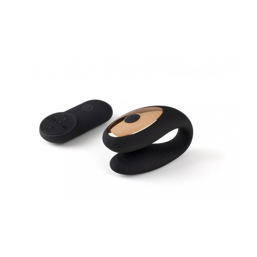 Virgite E12 Remote Control Vibrator for Couples Black