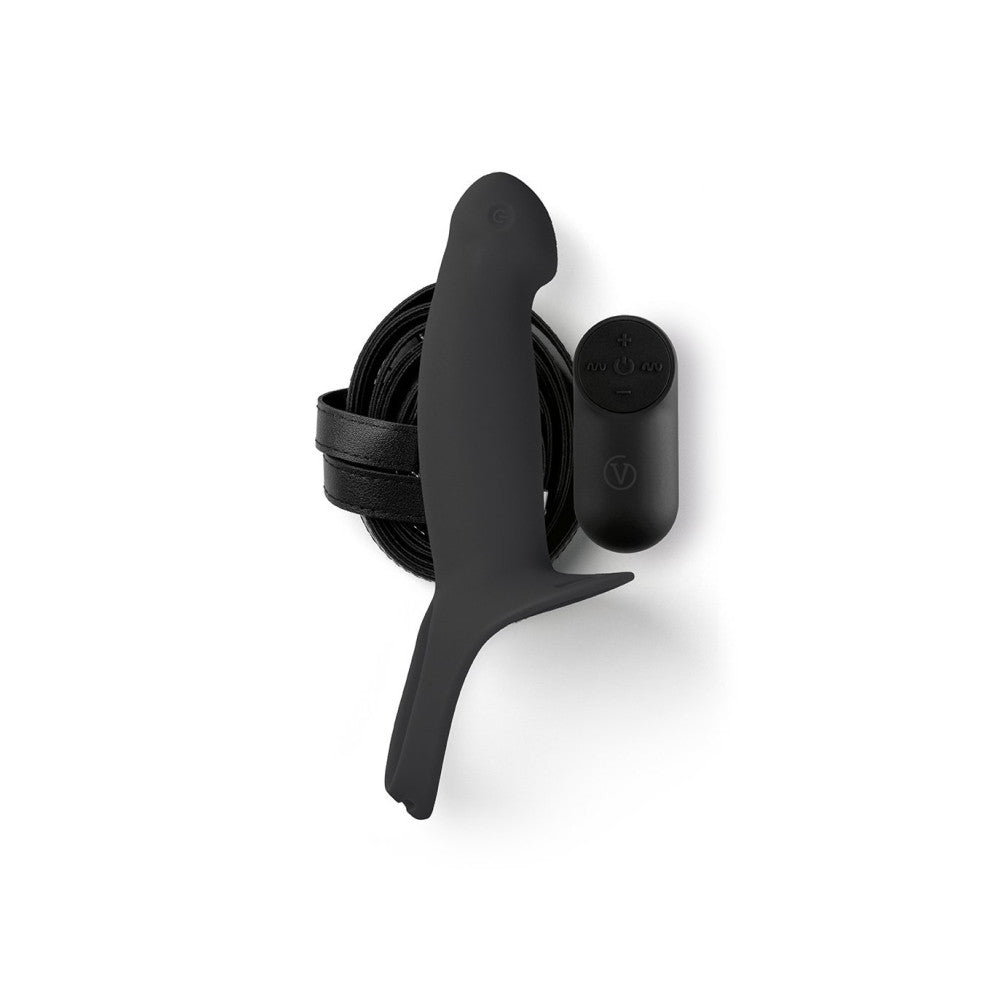 Virgite H3 Strap-on with Hollow Silicone Vibrating Dildo