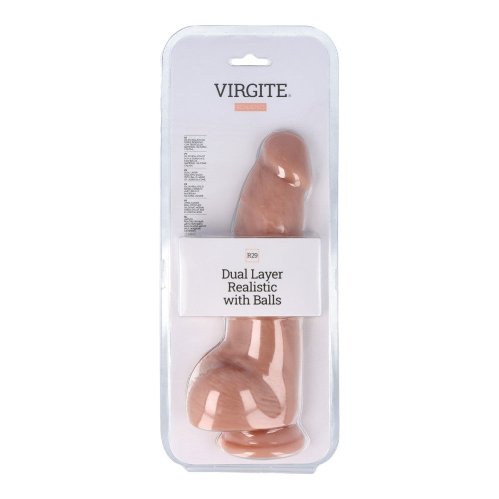 Virgite R29 Double Layer Realistic Silicone Dildo