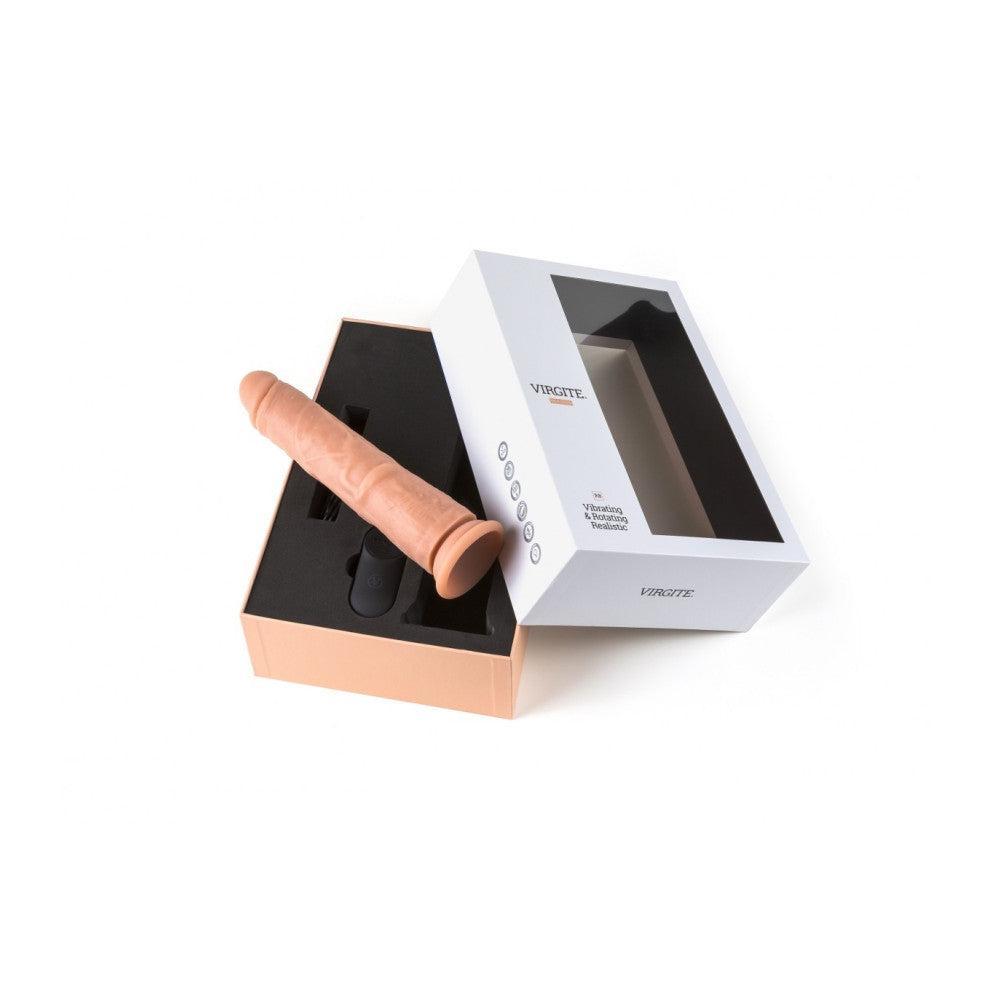 Virgite R8 Vibrating Dildo with Rotation & Remote