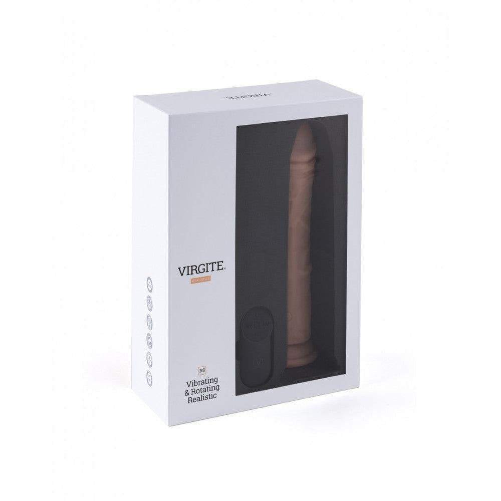 Virgite R8 Vibrating Dildo with Rotation & Remote