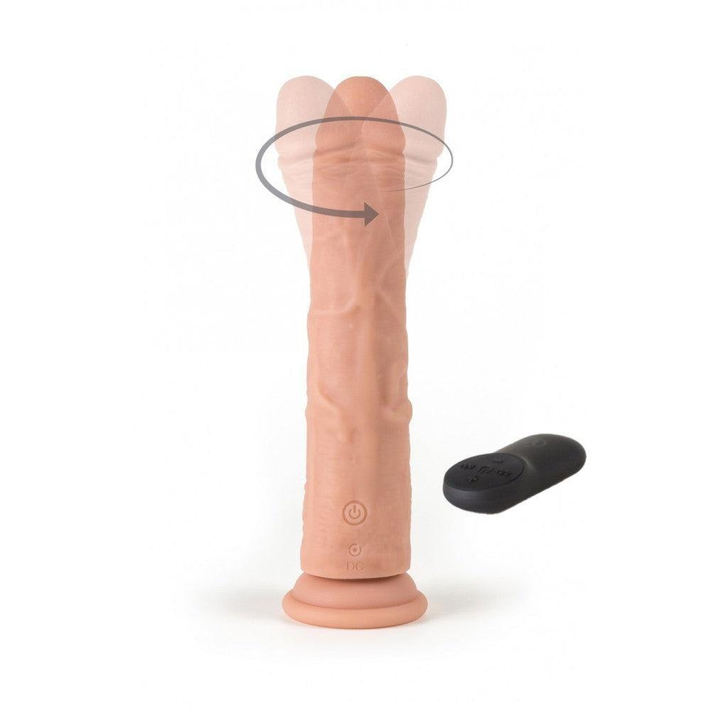 Virgite R8 Vibrating Dildo with Rotation & Remote