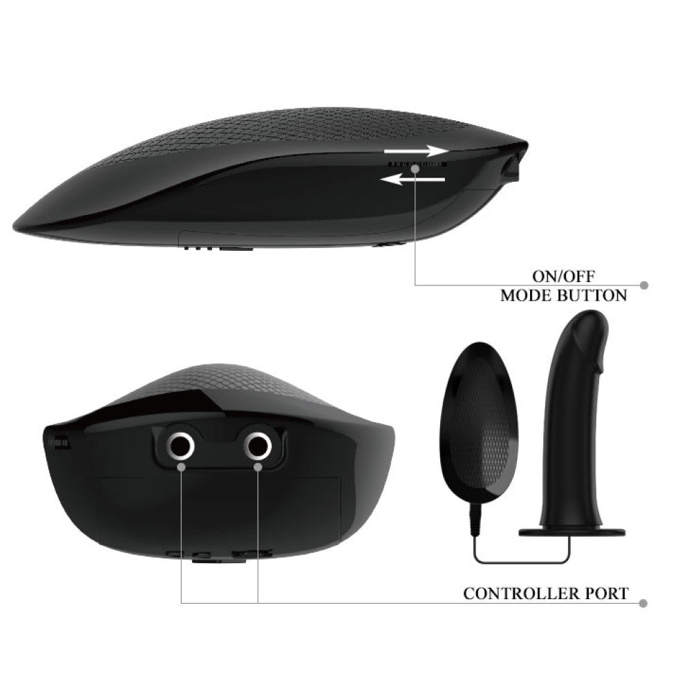 Vito Silicone Vibrating Strap-on Belt for Men
