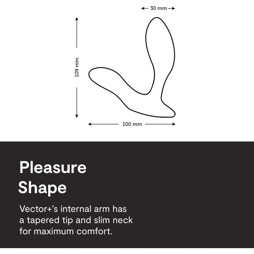 We-Vibe Vector+ Luxury Prostate Stimulator with App Black
