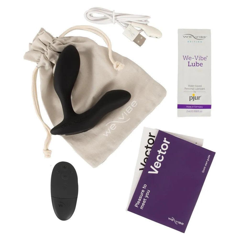 We-Vibe Vector+ Luxury Prostate Stimulator with App Black
