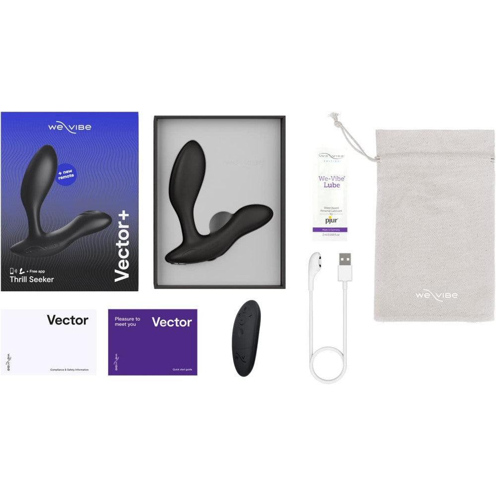 We-Vibe Vector+ Luxury Prostate Stimulator with App Black