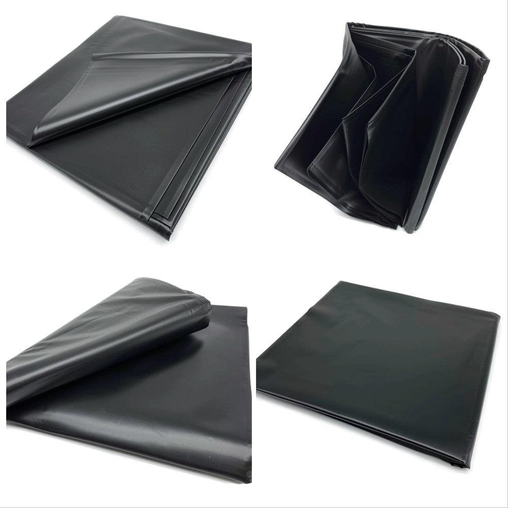 Wet Games Vinyl Sex Sheet Bedding Black