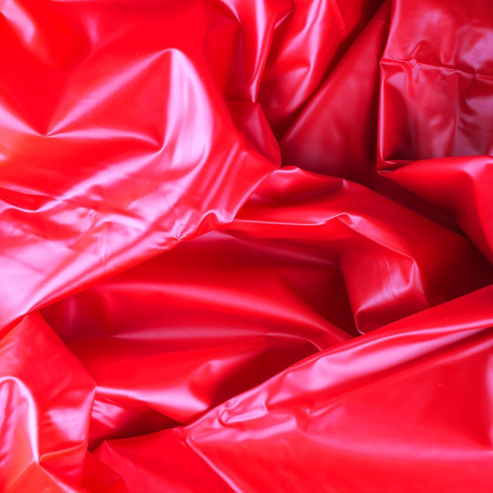 Wet Games Red Vinyl Sex Bed Sheet