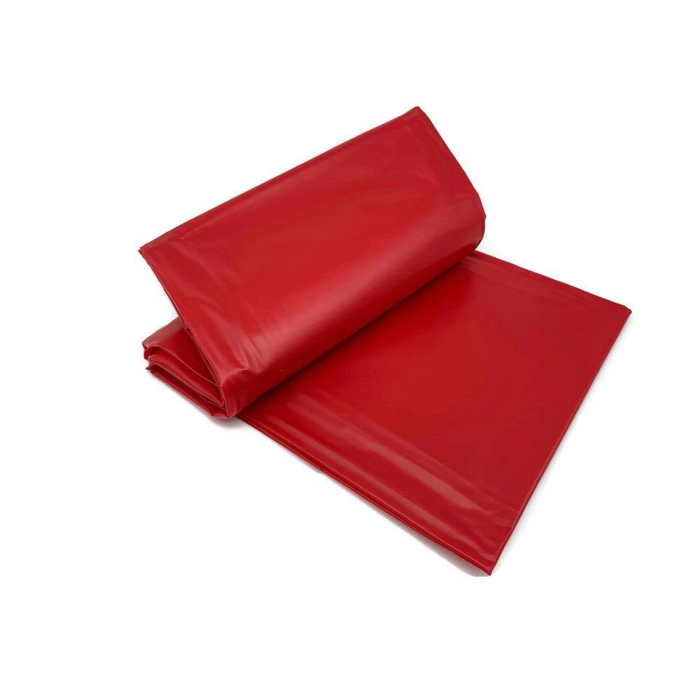 Wet Games Red Vinyl Sex Bed Sheet