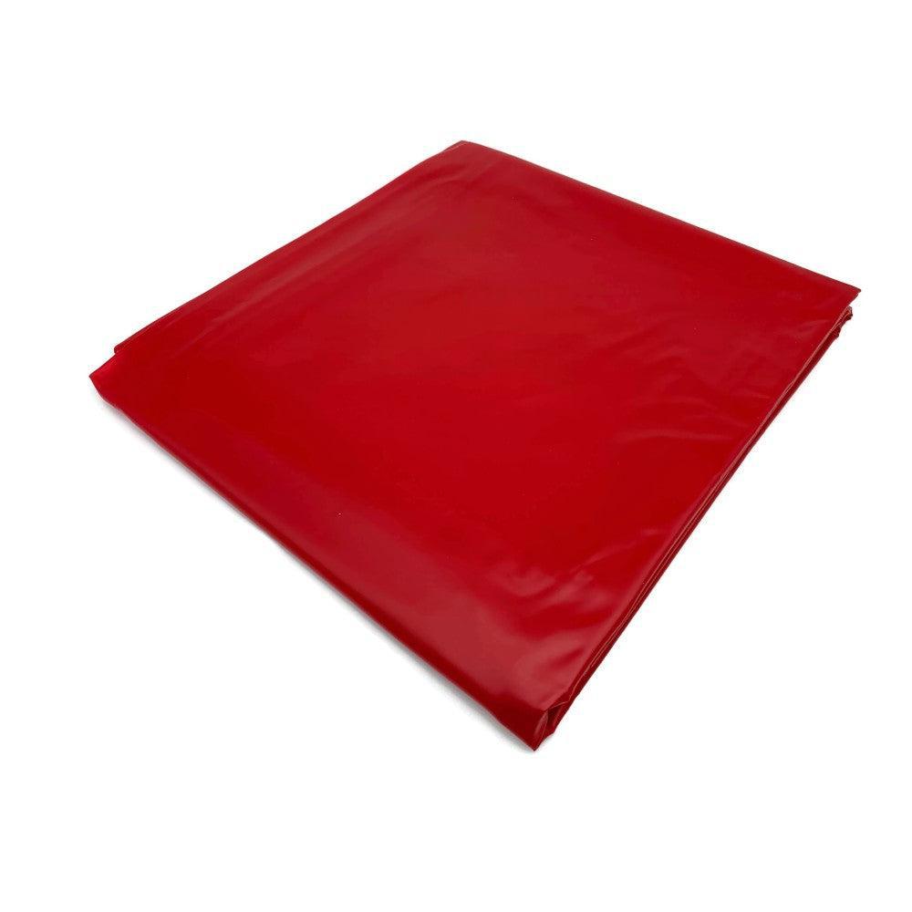 Wet Games Red Vinyl Sex Bed Sheet