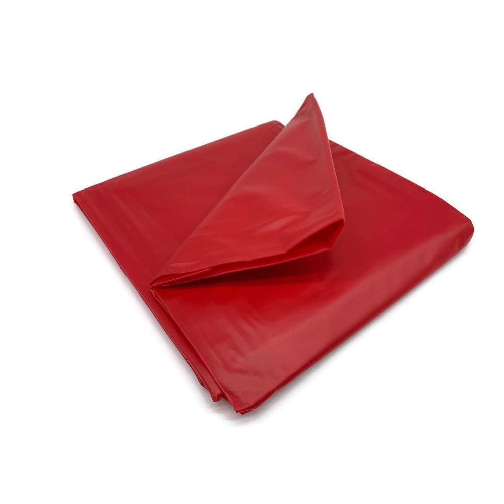 Wet Games Red Vinyl Sex Bed Sheet