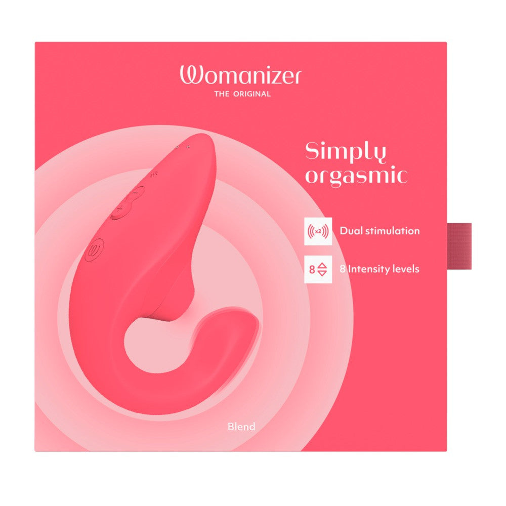 Womanizer Blend Rechargeable G-Spot Vibrator with Suction Clitoris Stimulator