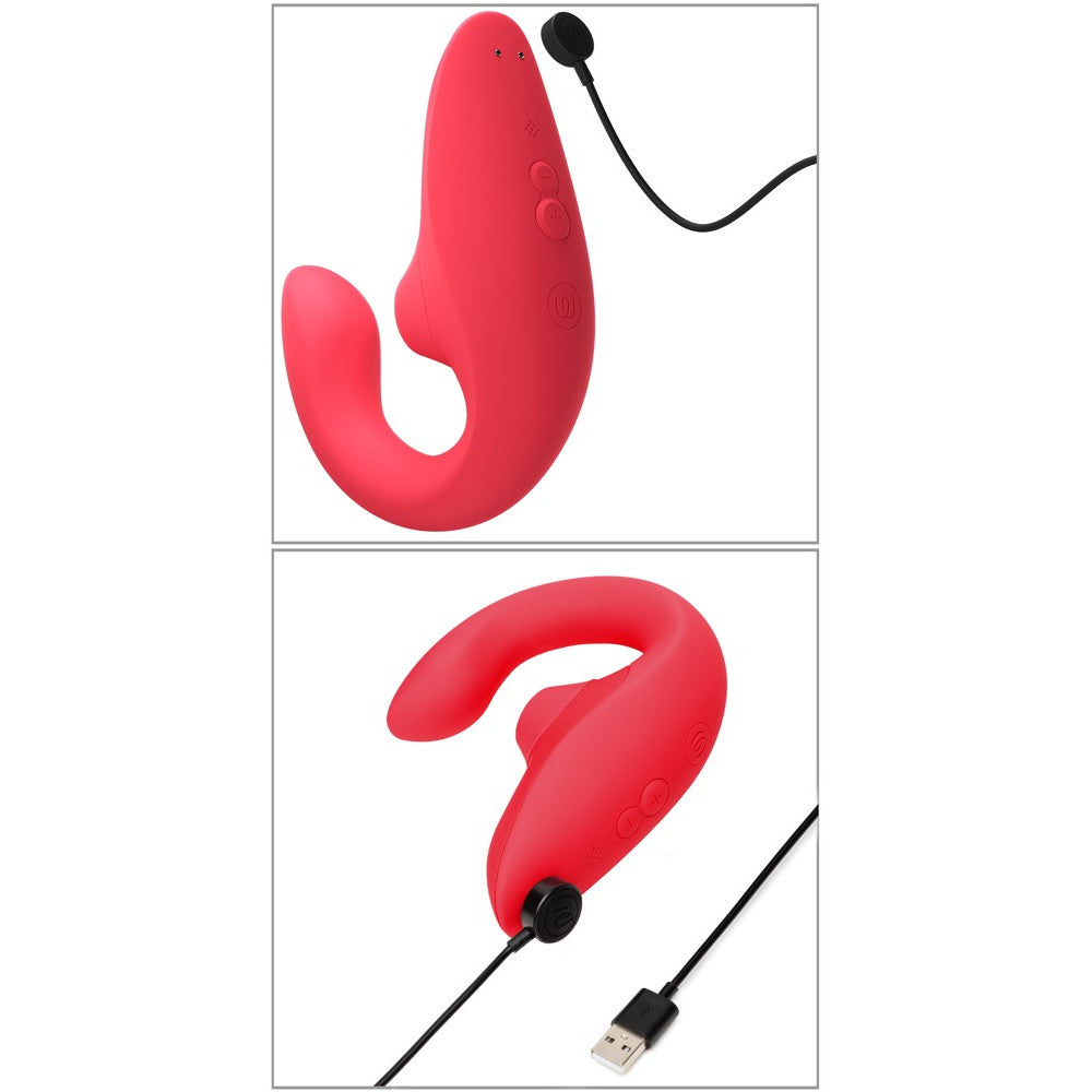 Womanizer Blend Rechargeable G-Spot Vibrator with Suction Clitoris Stimulator