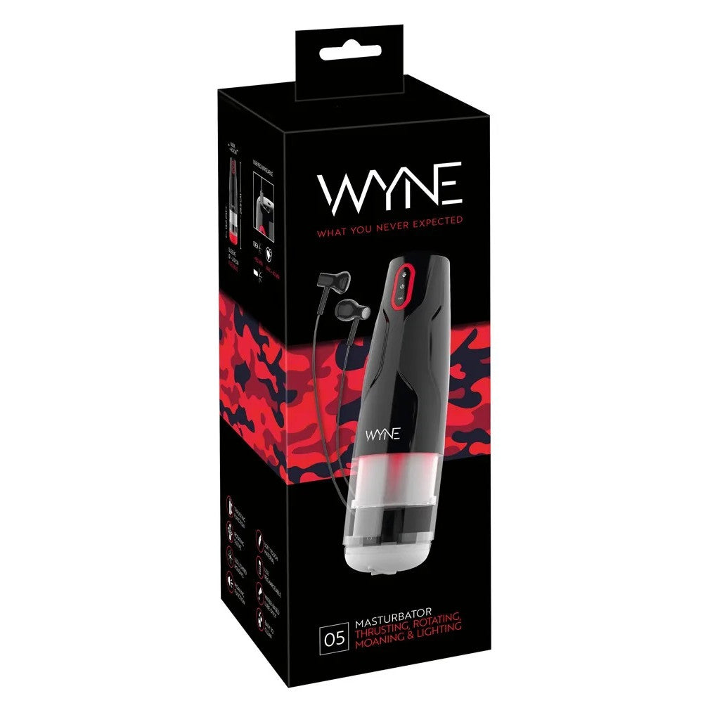 Wyne #05 Thrusting & Rotation Rechargeable Masturbator