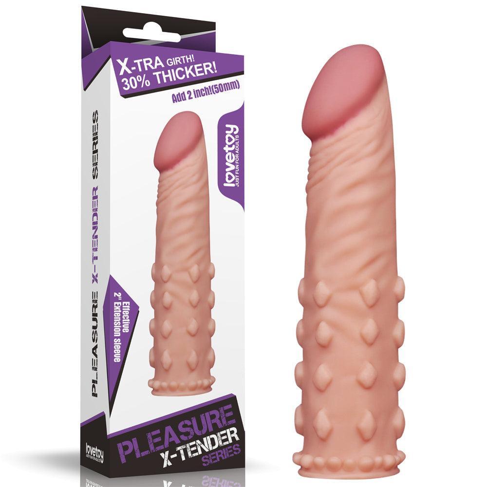 X-Tender Textured Penis Extender Add 2"