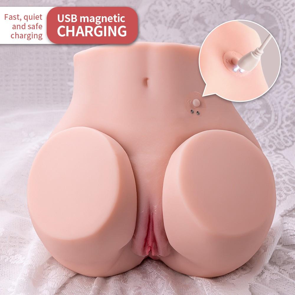 Xise Olga Rechargeable Realistic Vagina and Anus Masturbator